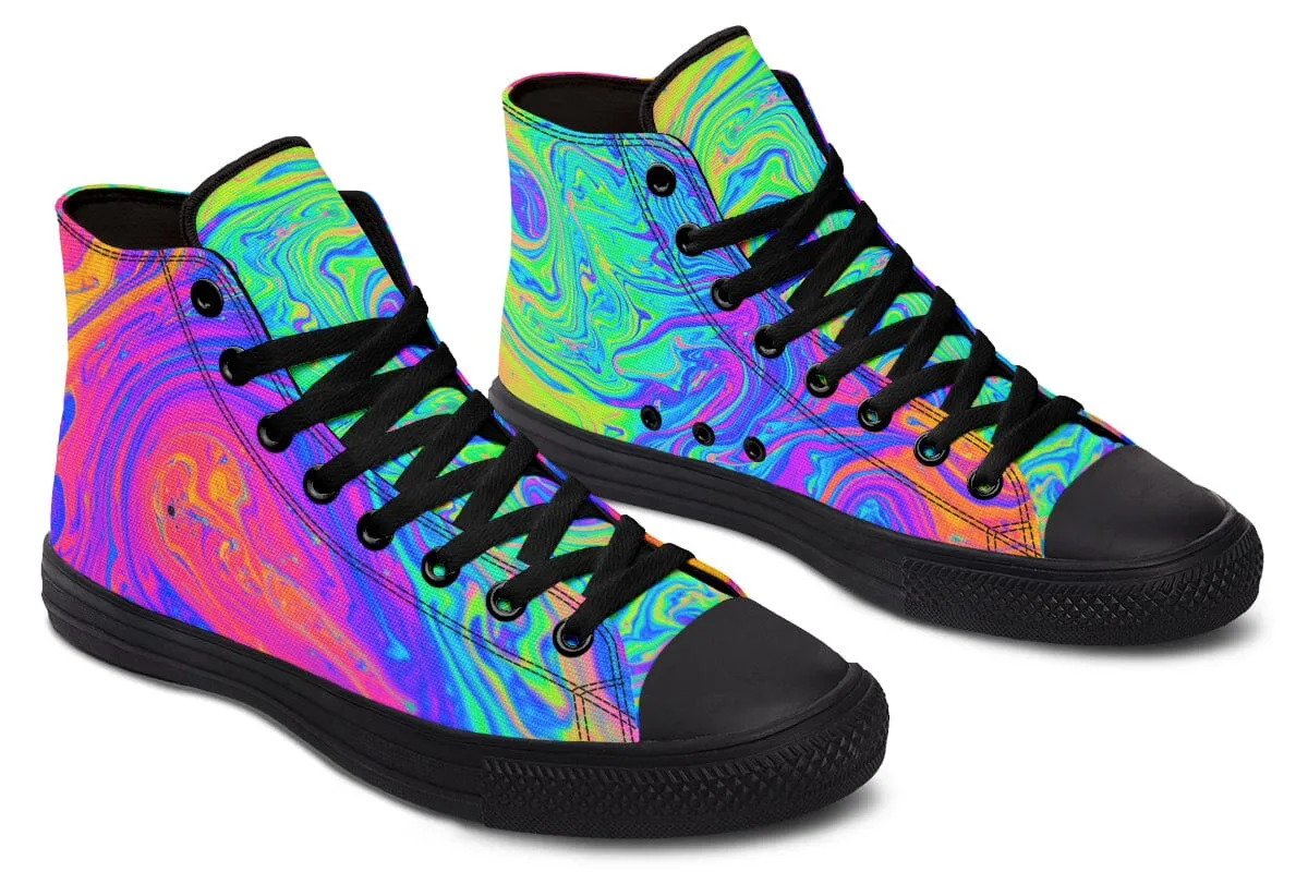 Melting Colors High Top Shoes