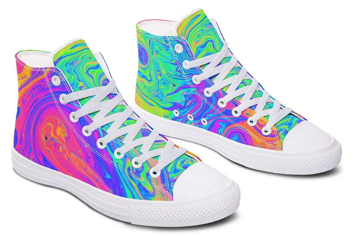 Melting Colors High Top Shoes