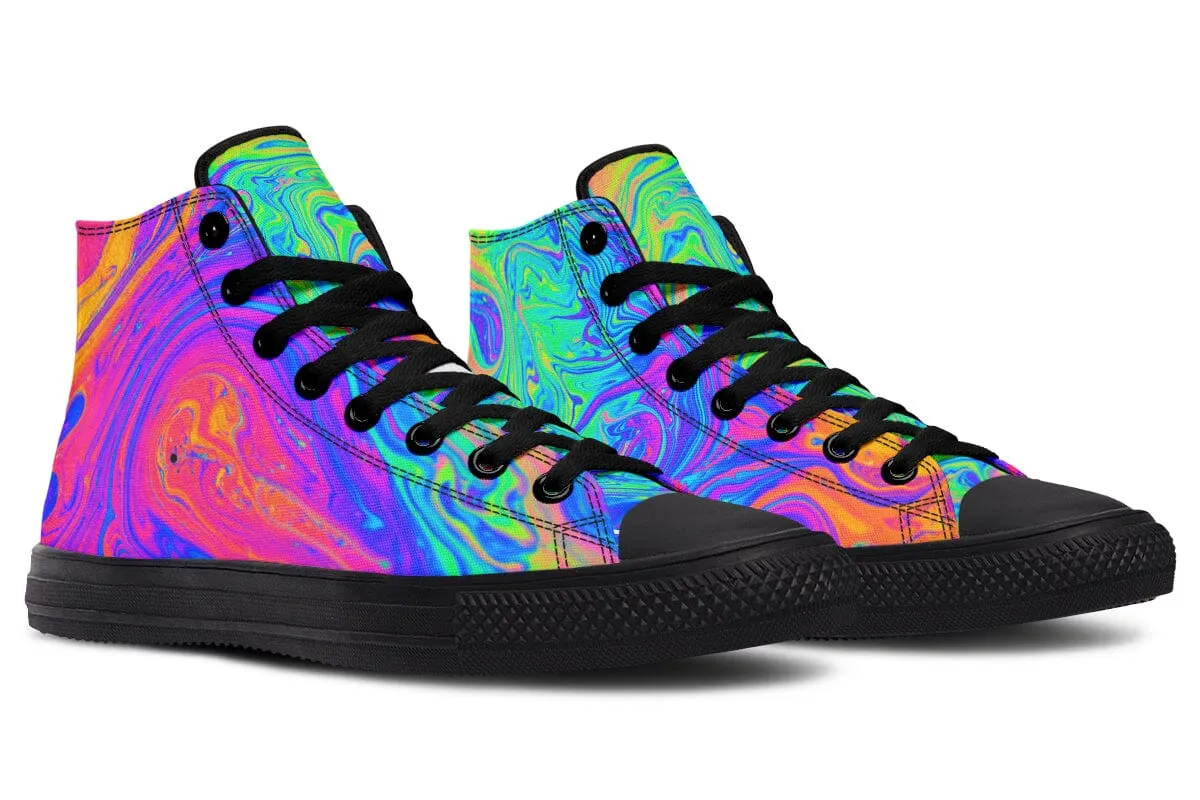 Melting Colors High Top Shoes