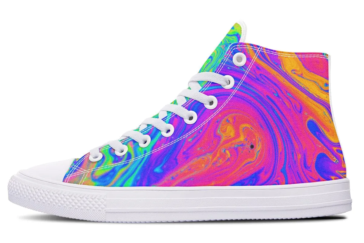 Melting Colors High Top Shoes