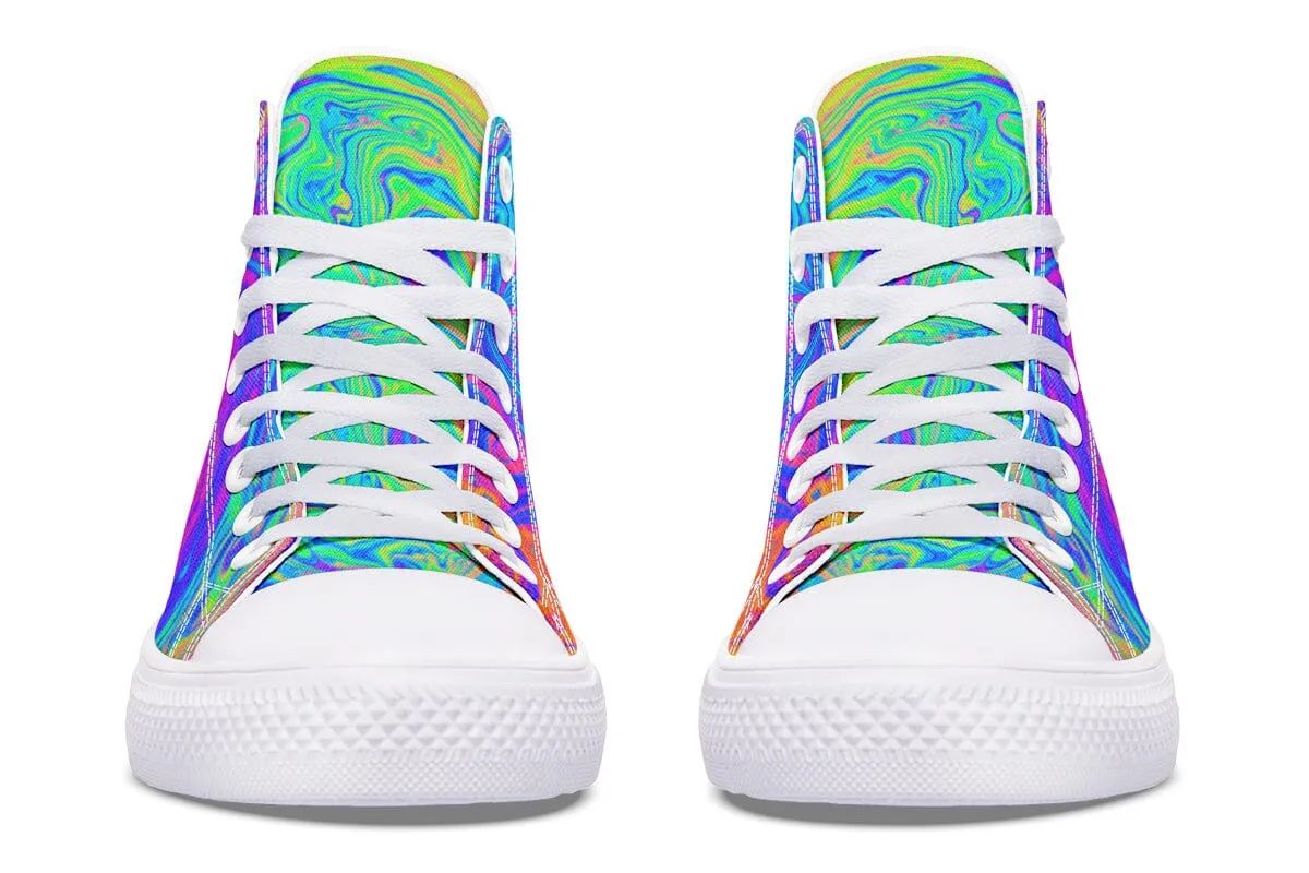 Melting Colors High Top Shoes