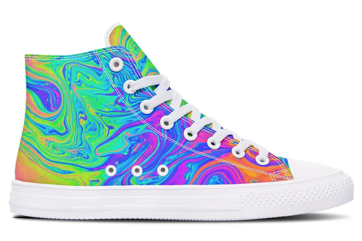 Melting Colors High Top Shoes