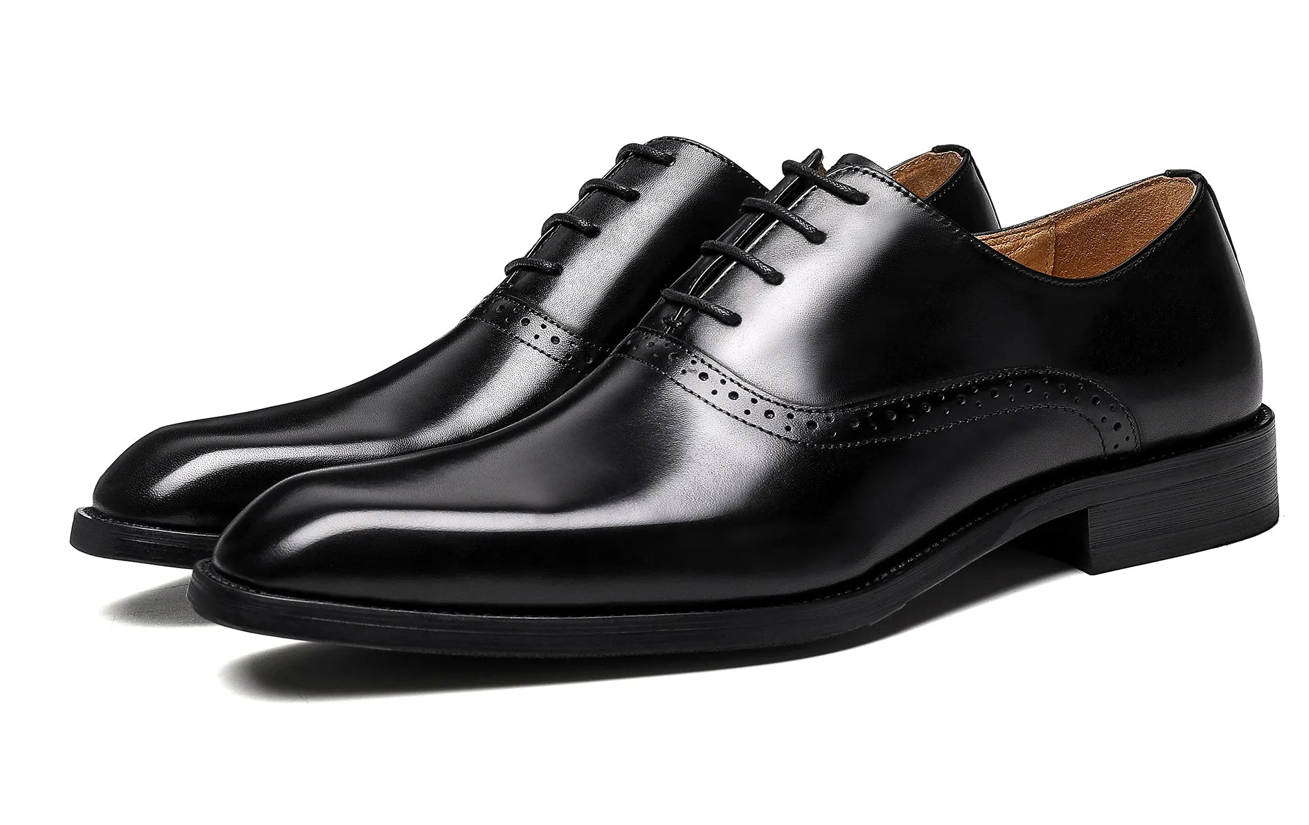 Men's Leather Brogues Formal Oxfords Shoes