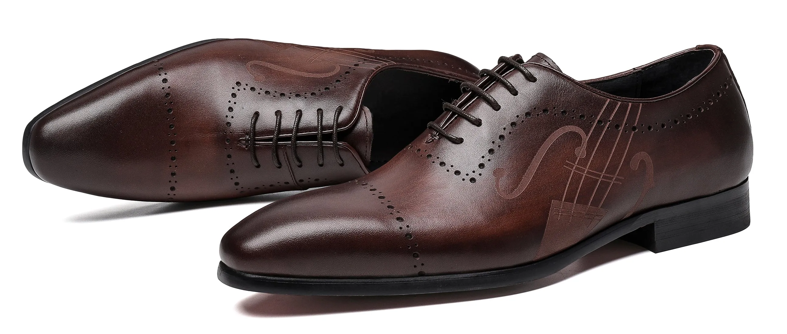 Men's Leather Oxfords Music Notation