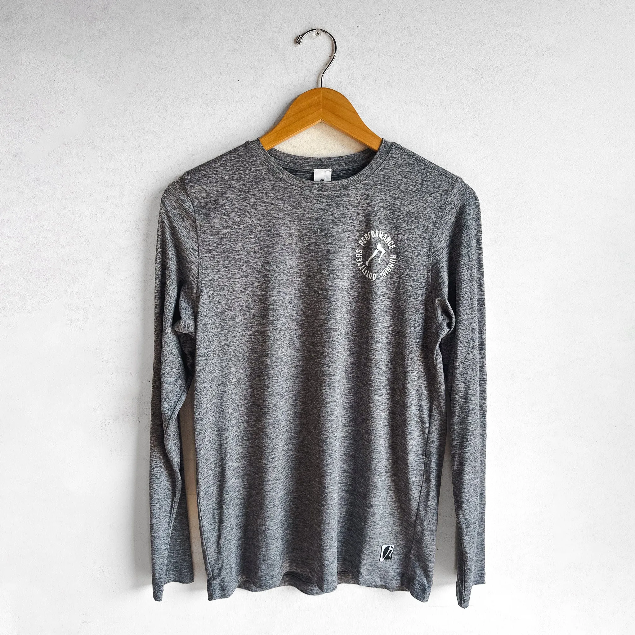 MEN'S PRO LOGO LONG SLEEVE - HEATHER GRAY