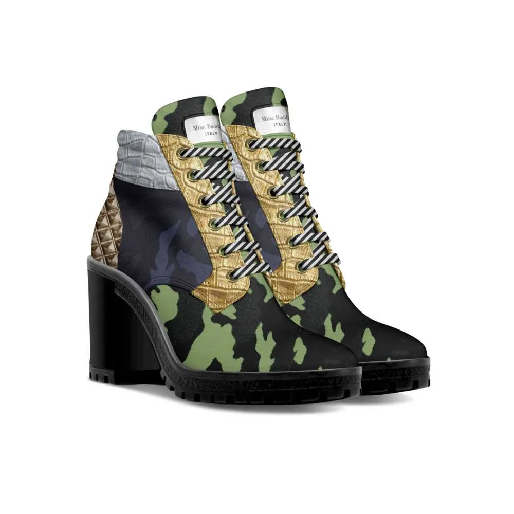 Mina Baddour Glory Be Gold Chukka Ankle Boot