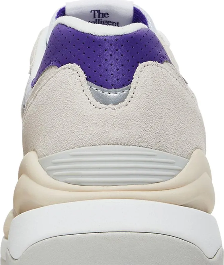 New Balance 57/40 'Sea Salt Prism Purple' sneakers, white