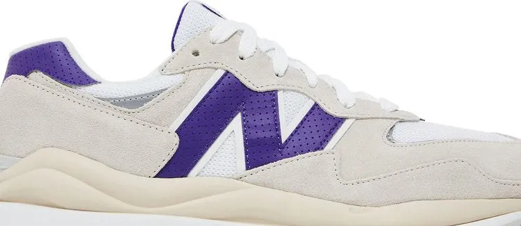 New Balance 57/40 'Sea Salt Prism Purple' sneakers, white