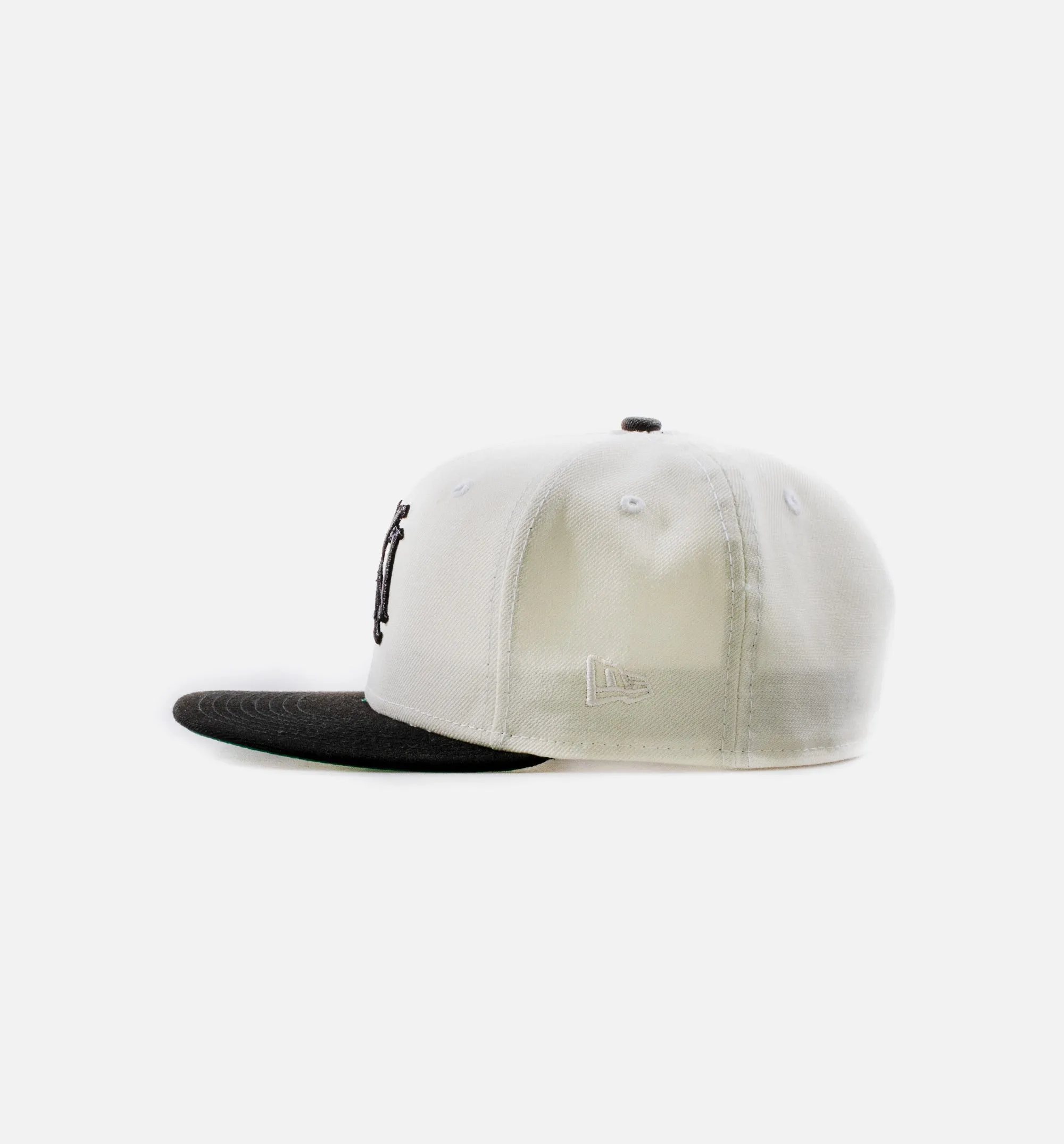 Nice Kicks Monogram 2Tone 5950 Mens Hat - Cream/White