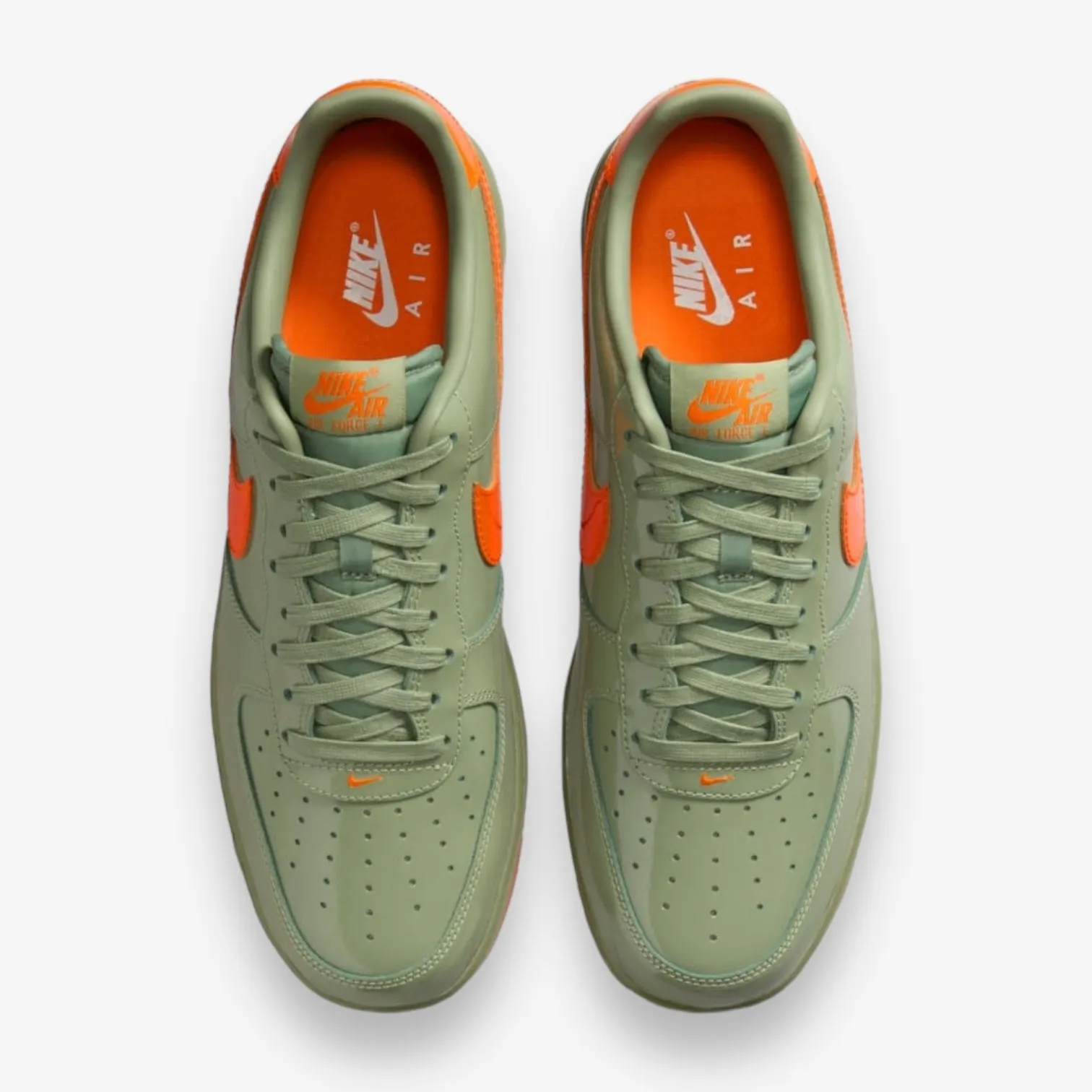 Nike Air Force 1 '07 Premium Oil Green Safety Orange HJ9118-386