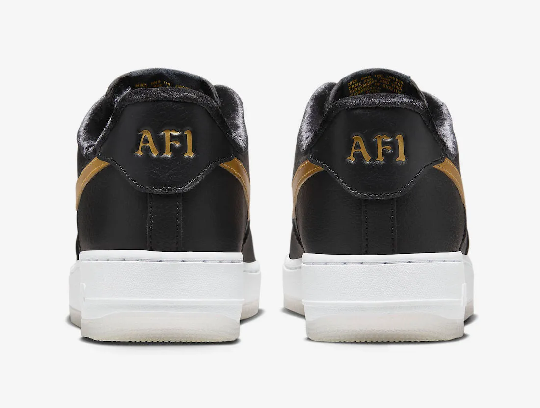 Nike Air Force 1 '07 PRM Black Metallic Gold White FN6835-010