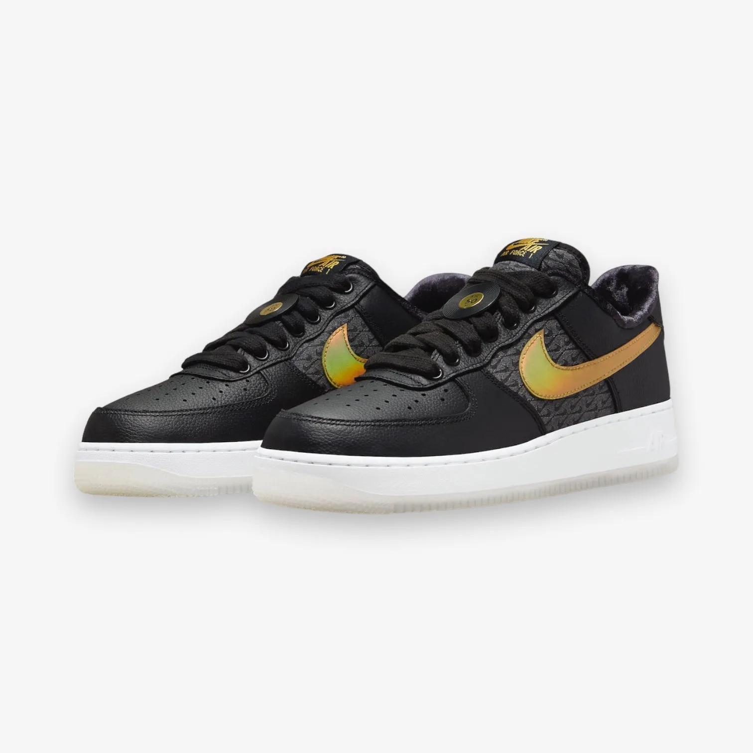 Nike Air Force 1 '07 PRM Black Metallic Gold White FN6835-010