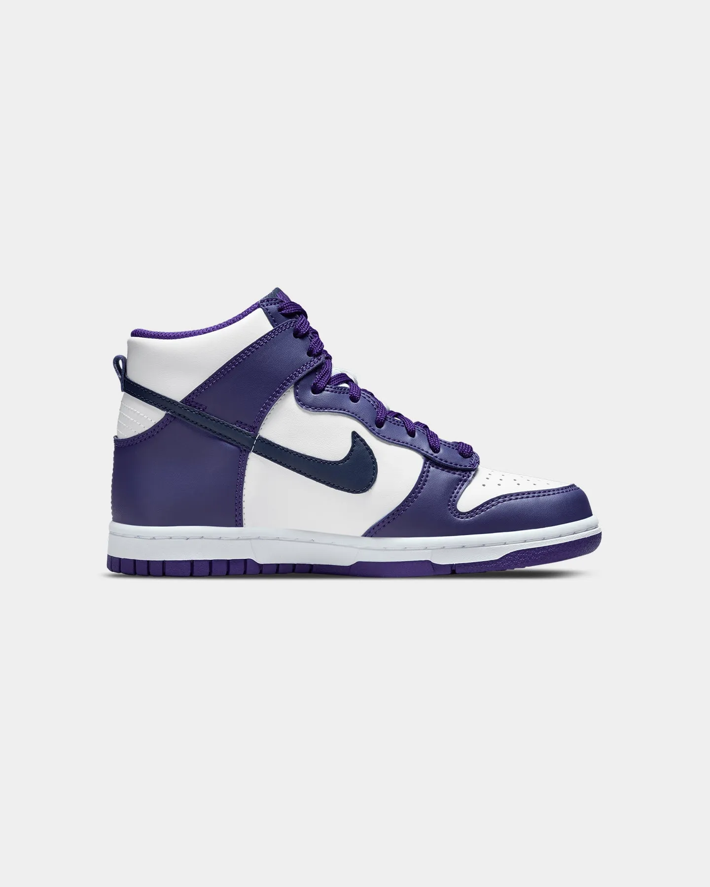 Nike Kid's Dunk Hi (GS) "Electro Purple" White/Midnight