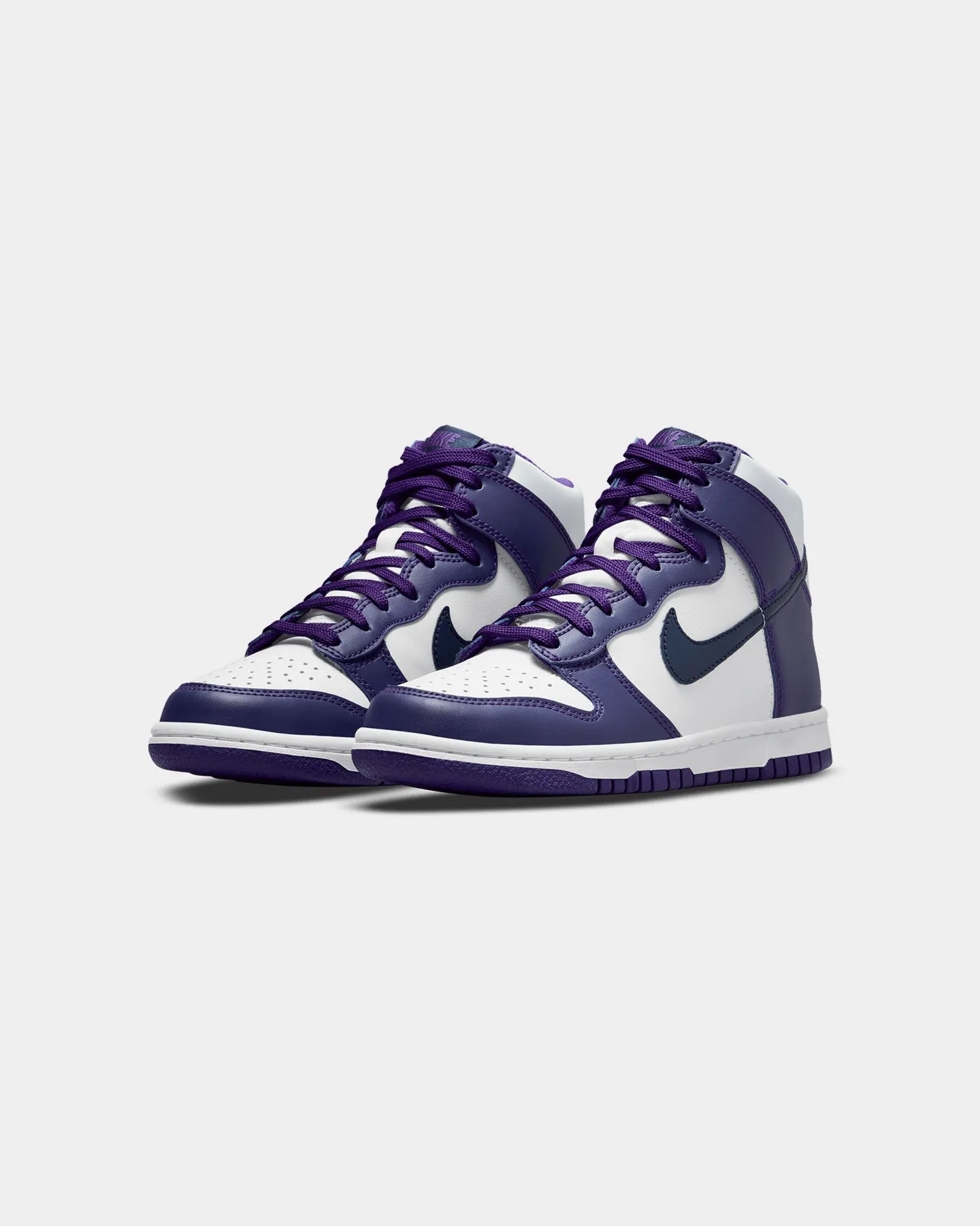 Nike Kid's Dunk Hi (GS) "Electro Purple" White/Midnight