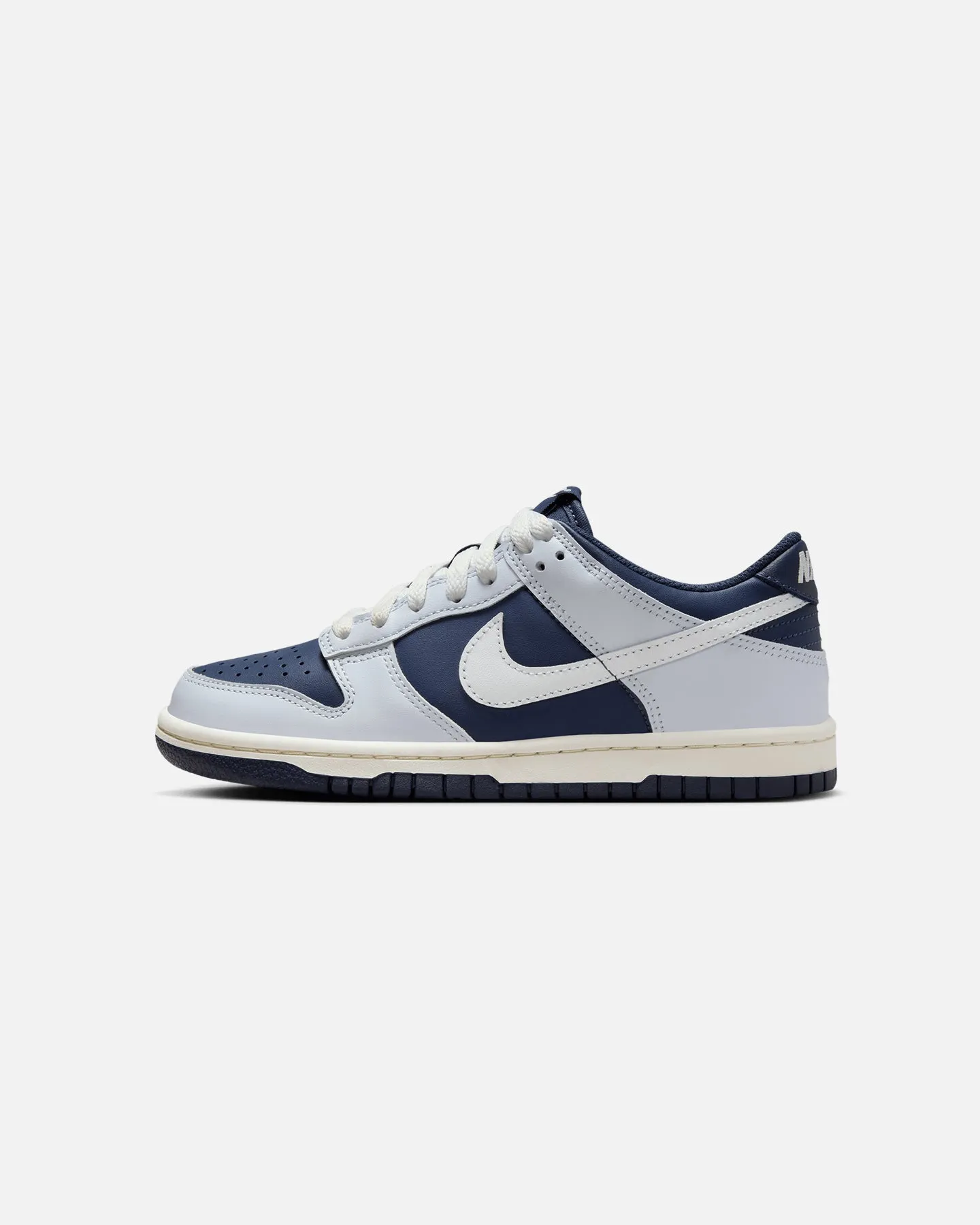 Nike Kids' Dunk Low BG (GS) Football Grey/Summit White/Midnight Navy