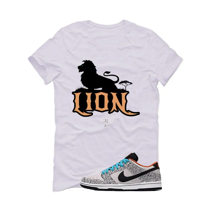 Nike SB Dunk Low Safari Olympics White T-Shirt (Lion)| illcurrency