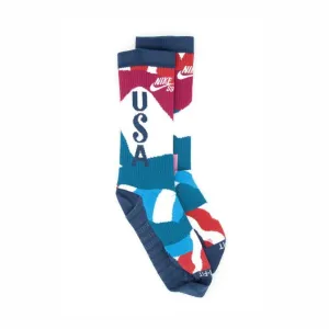 Nike SB x Parra USA Federation Kit Socks White/Brave Blue/White