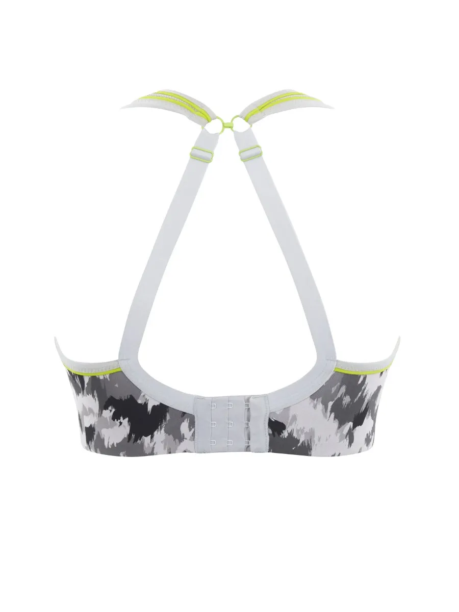 Non Wired Sports Bra - Grey Animal