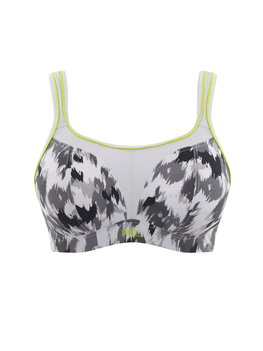 Non Wired Sports Bra - Grey Animal