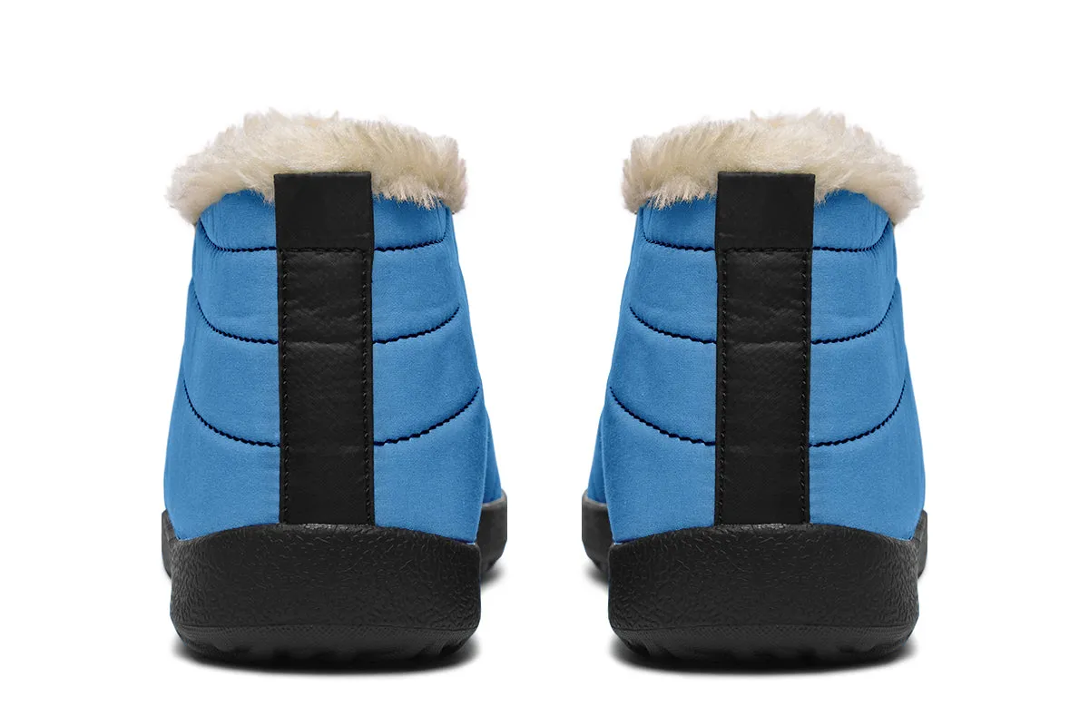 Ocean Wave Winter Sneakers - Warm & Easy Slip-On Shoes Lined with Vegan Wool with Anti-Slip Soles