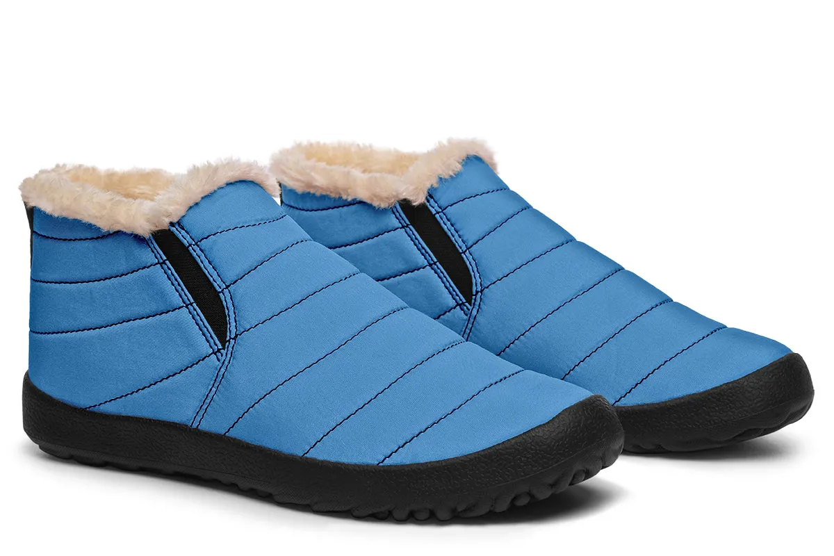 Ocean Wave Winter Sneakers - Warm & Easy Slip-On Shoes Lined with Vegan Wool with Anti-Slip Soles