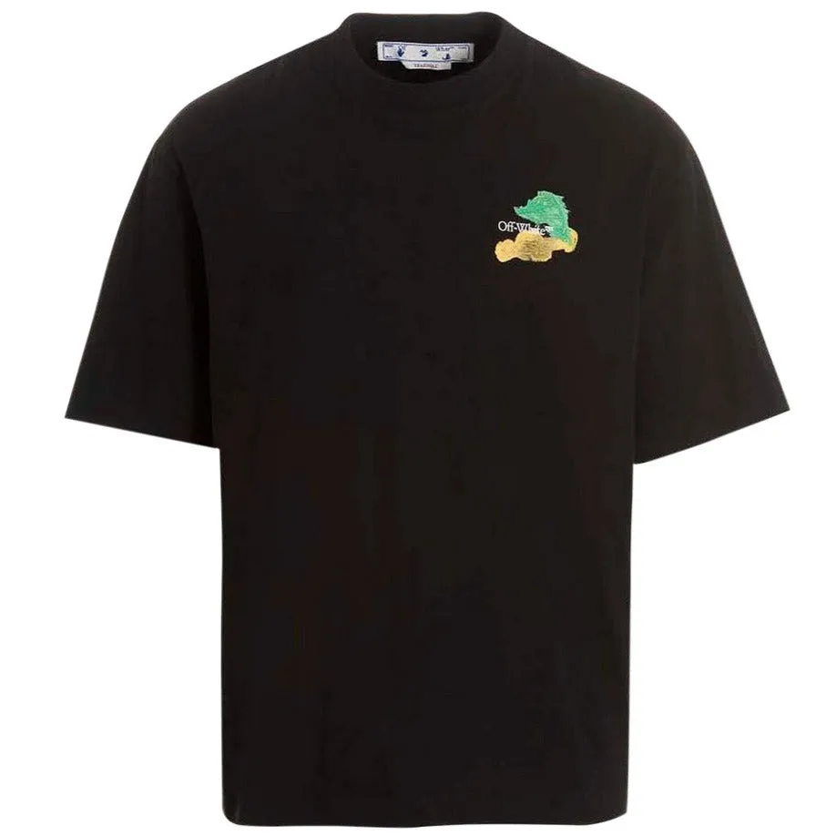 Off-White Brush Arr Over Skate S/S T-Shirt Black