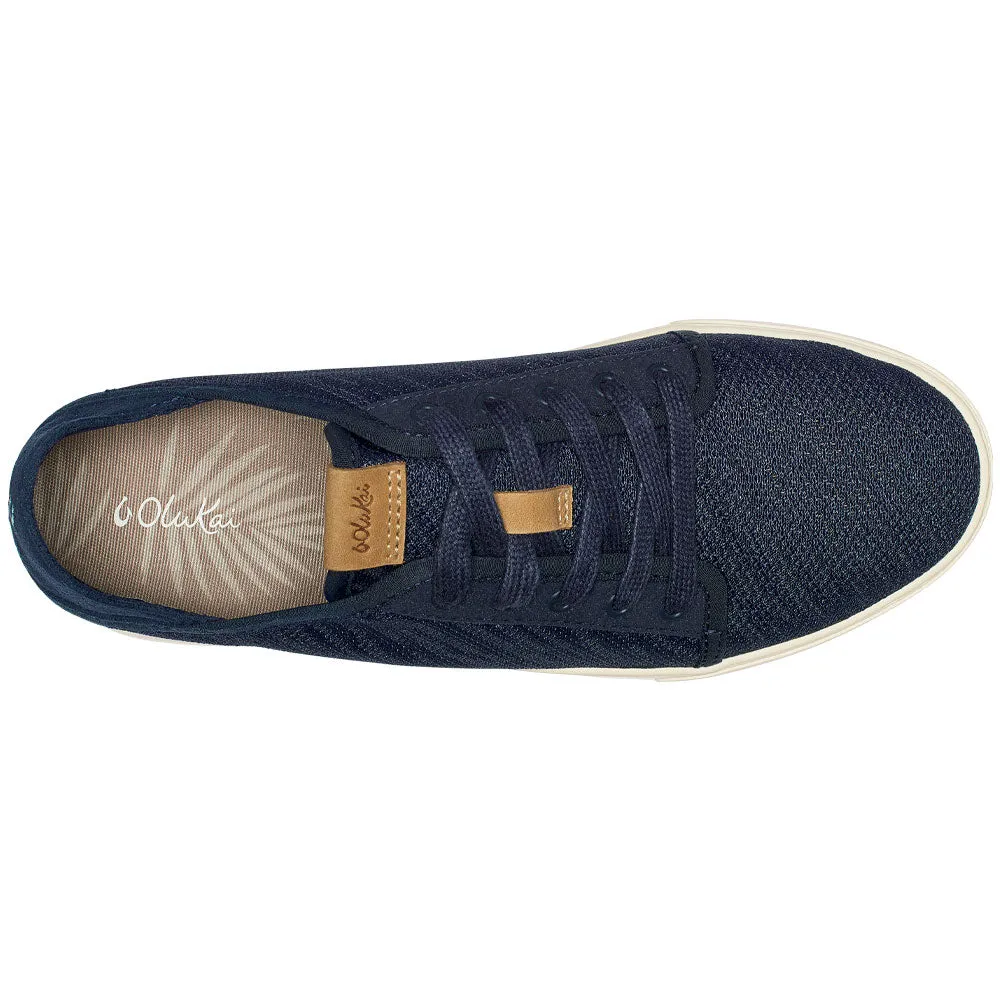 OluKai Pehuea Lī Mesh Lace-Up Sneaker Trench Blue (Women's)