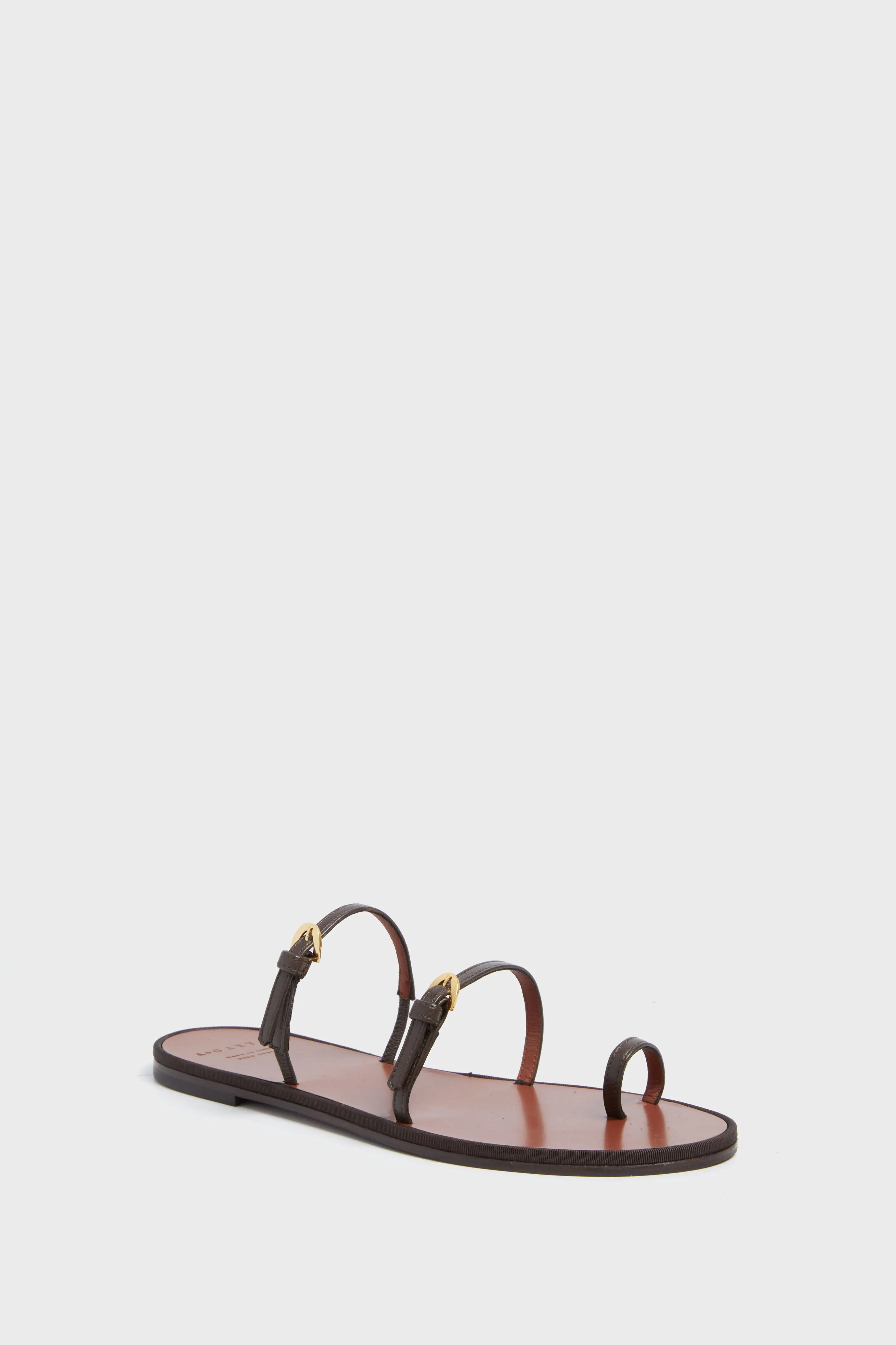 Ombra Nappa Leather & Gros Grain La Libera Sandals