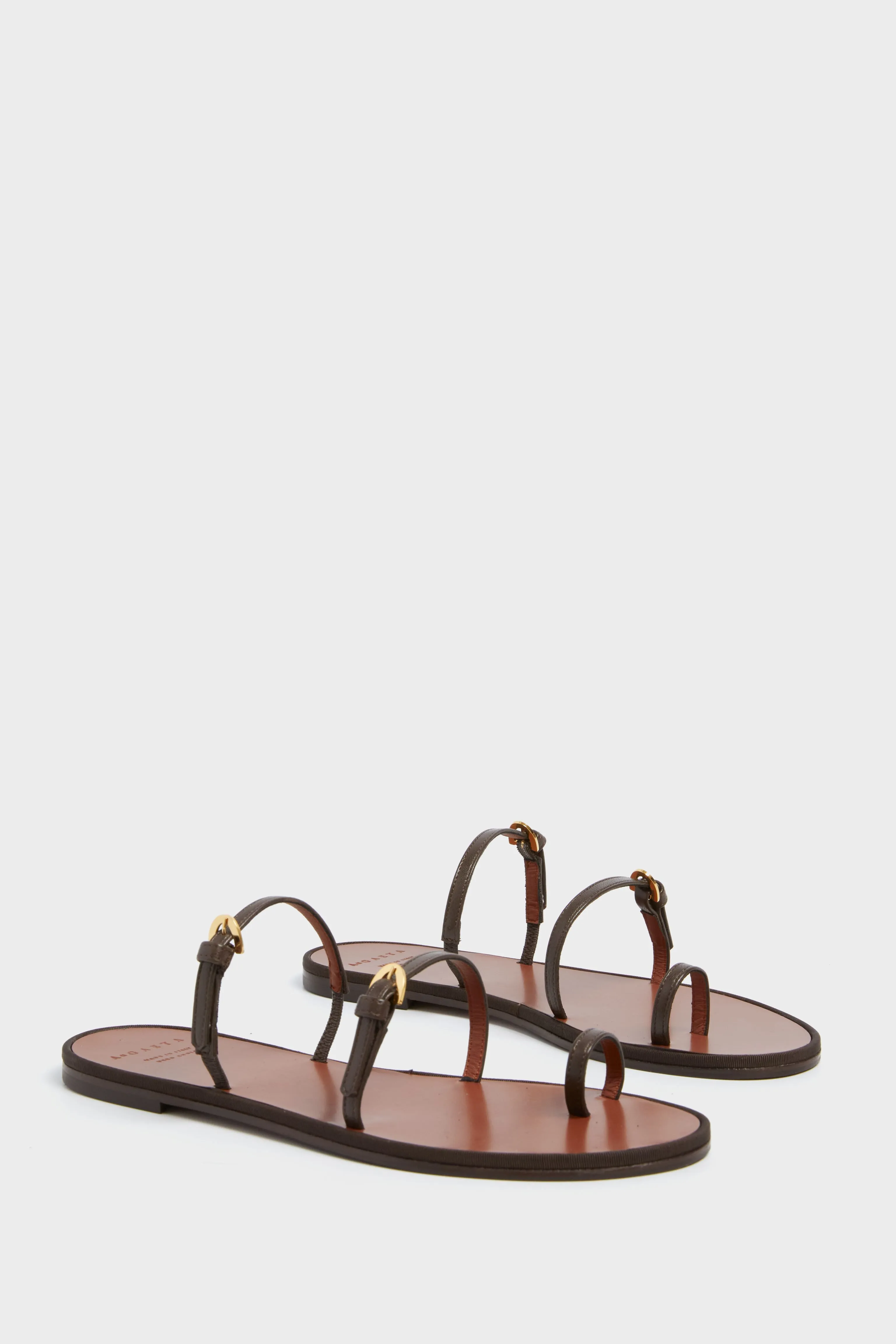 Ombra Nappa Leather & Gros Grain La Libera Sandals