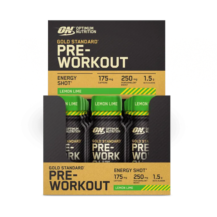 Optimum Nutrition Gold Standard Pre-Workout Shot 12x60ml Lemon & Lime