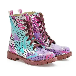 Pattern Long Boots NTM1002