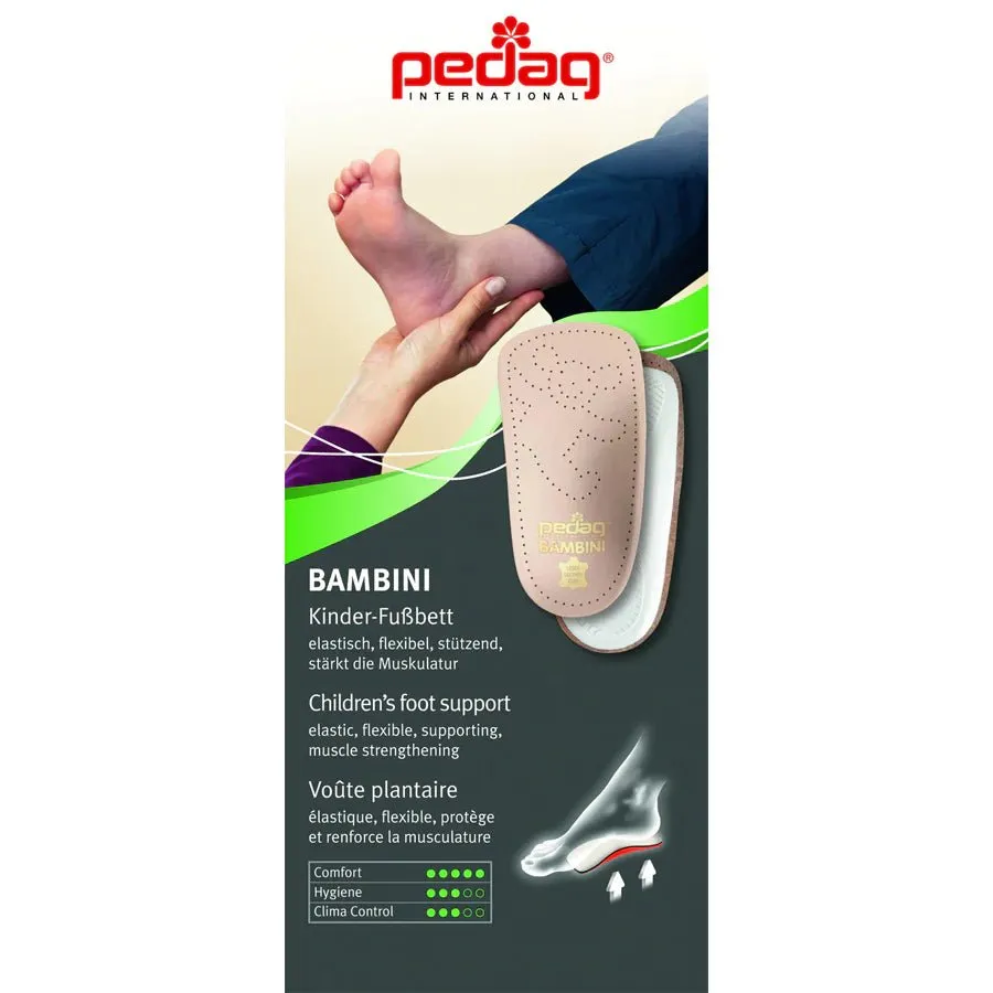 Pedag Bambini Kids Leather Orthotic Arch Support Insoles (Made in Germany)