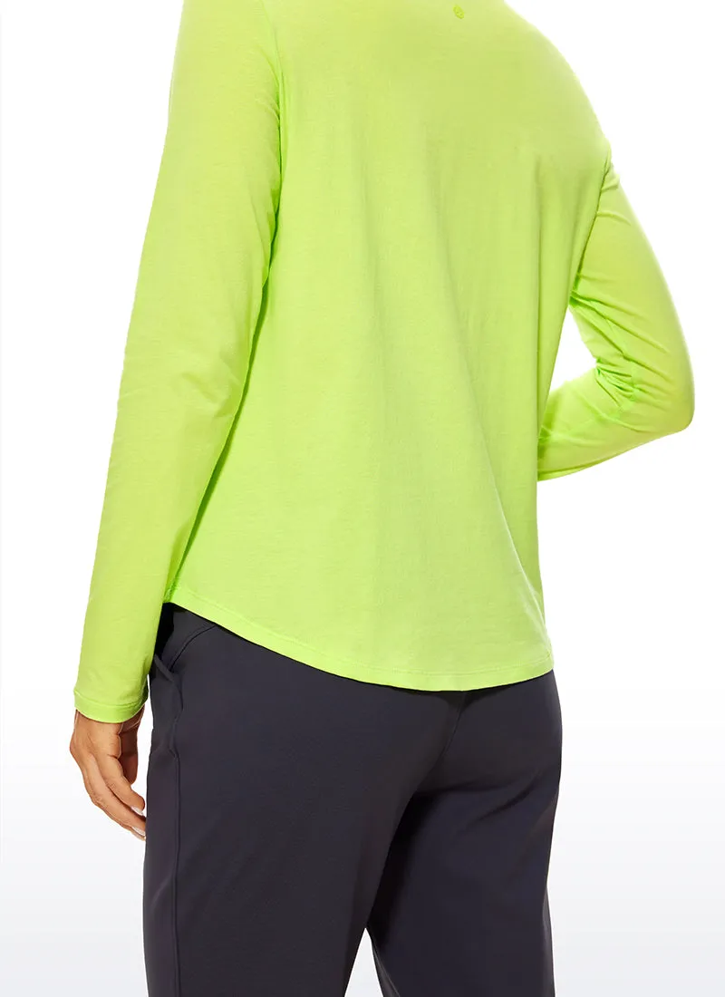 Pima Cotton Workout Long Sleeve