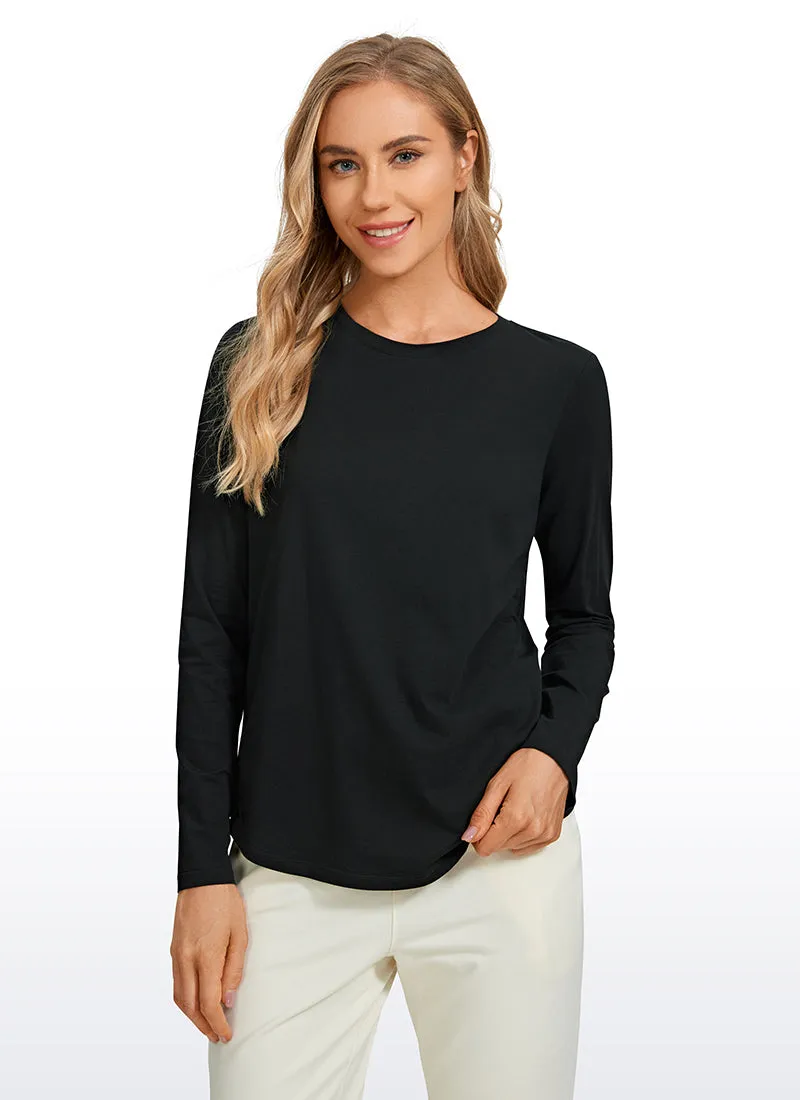 Pima Cotton Workout Long Sleeve