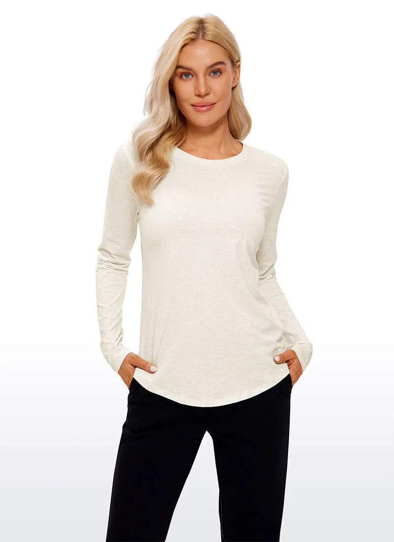 Pima Cotton Workout Long Sleeve