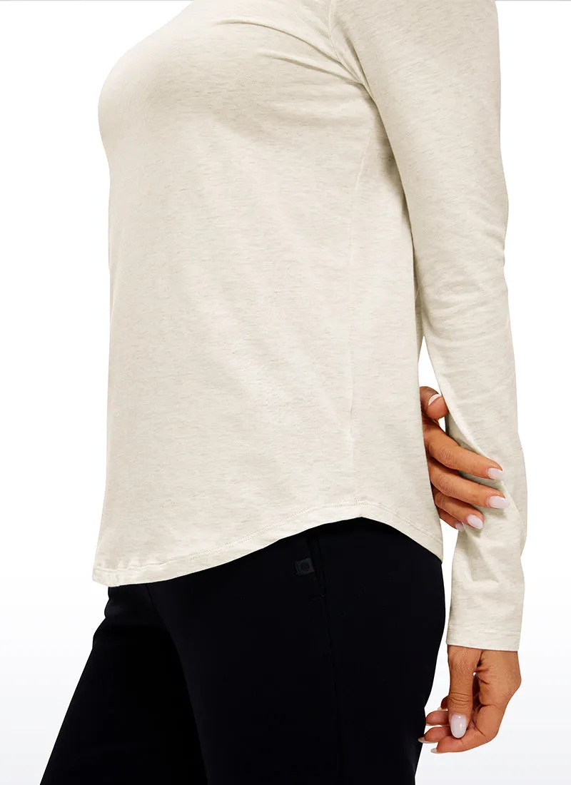 Pima Cotton Workout Long Sleeve