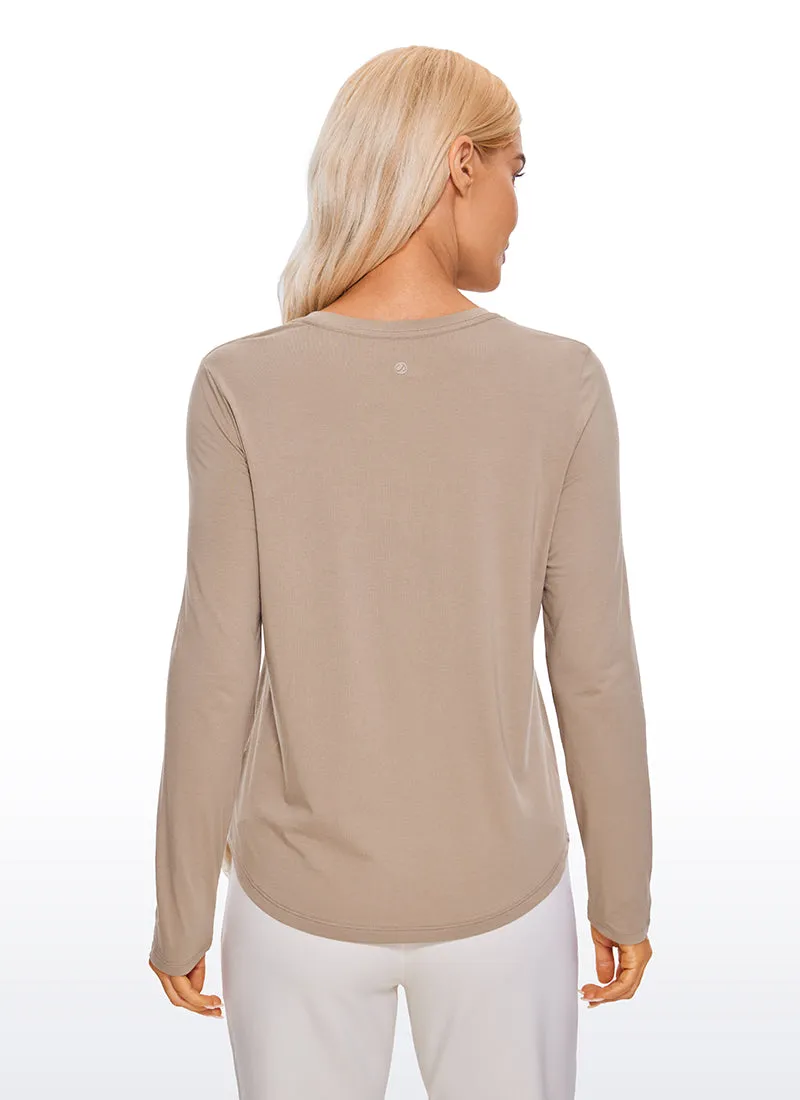 Pima Cotton Workout Long Sleeve