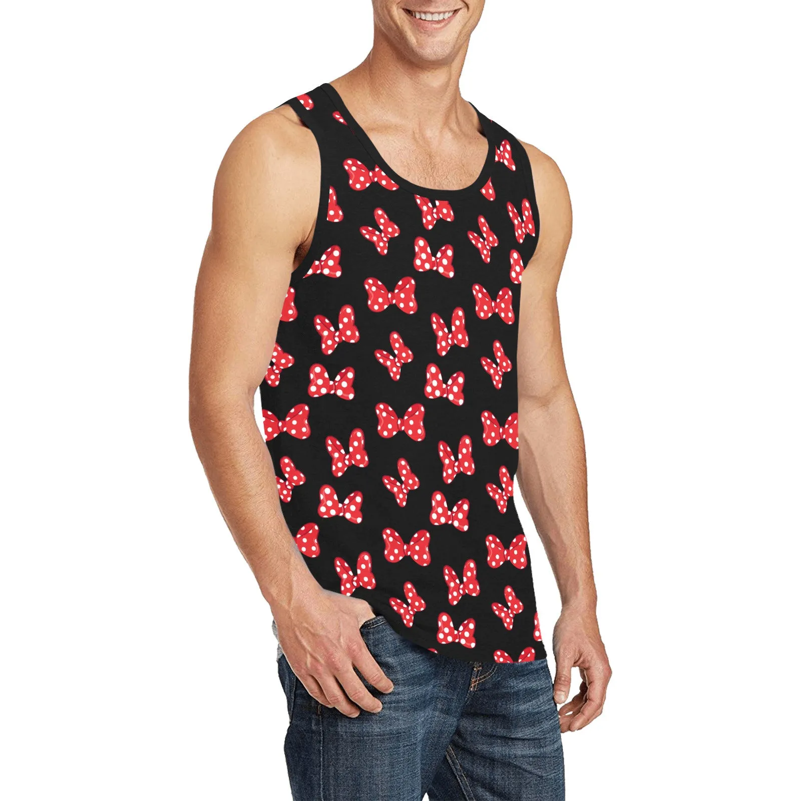 Polka Dot Bows Men's Athletic Tank Top