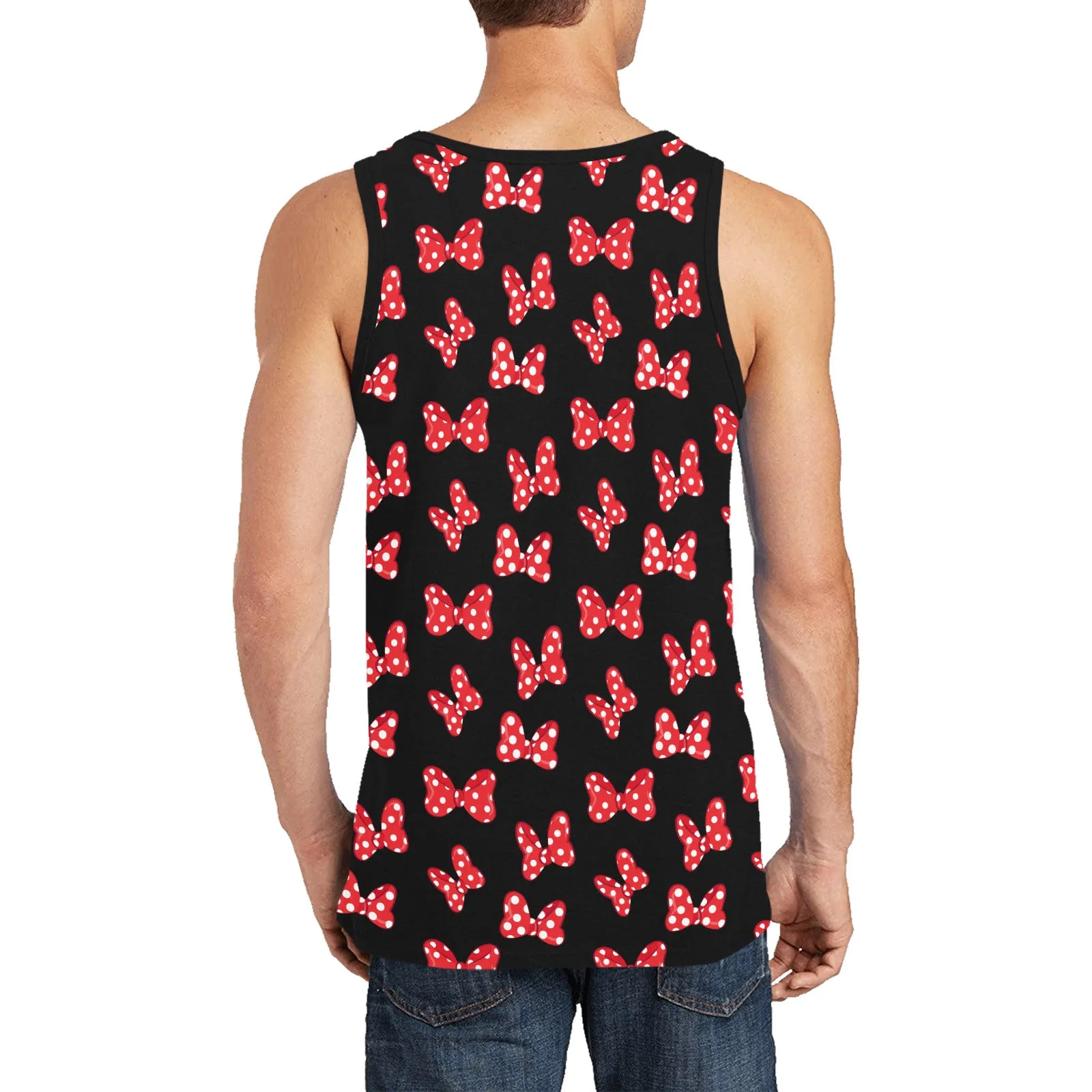 Polka Dot Bows Men's Athletic Tank Top