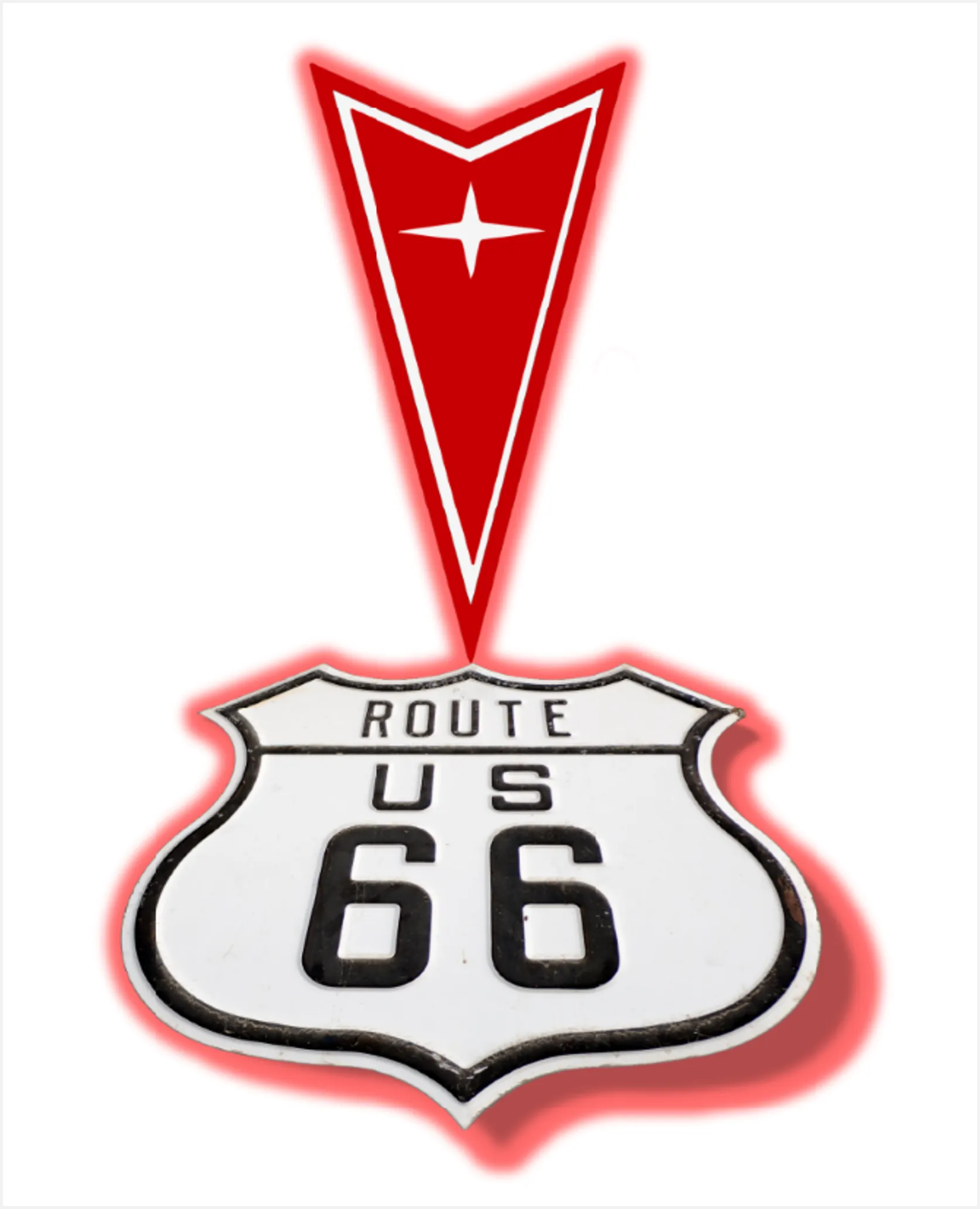 Pontiac 70's Crest ROUTE 66 T-Shirt