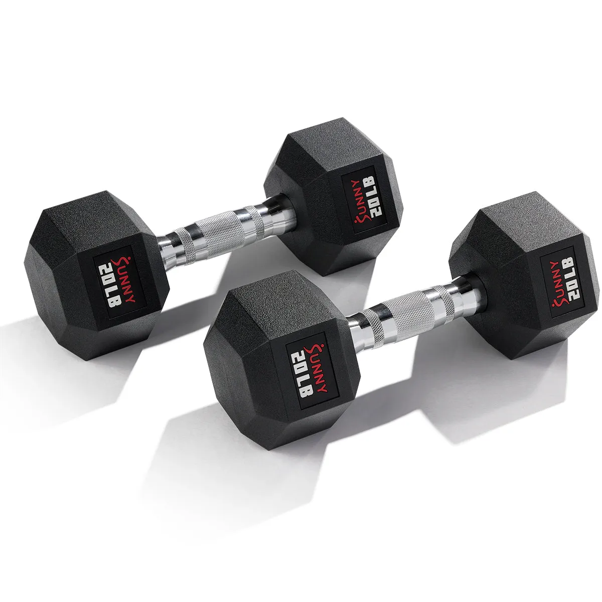 Premium Hex Style Dumbbells 5 - 50 LBS | Sunny Strength™