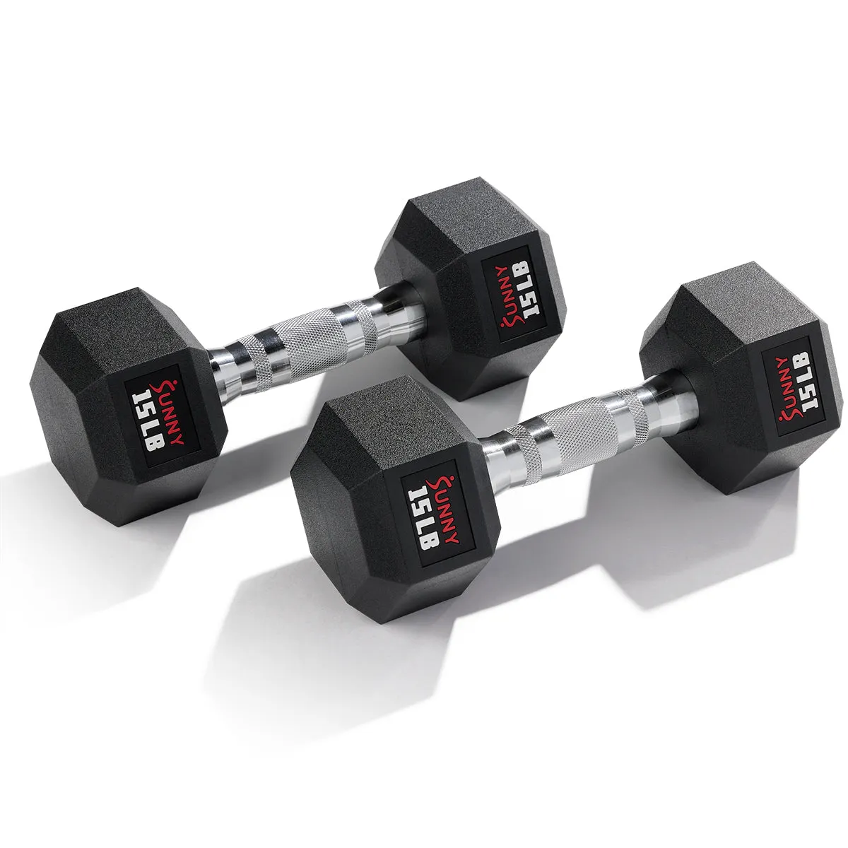 Premium Hex Style Dumbbells 5 - 50 LBS | Sunny Strength™