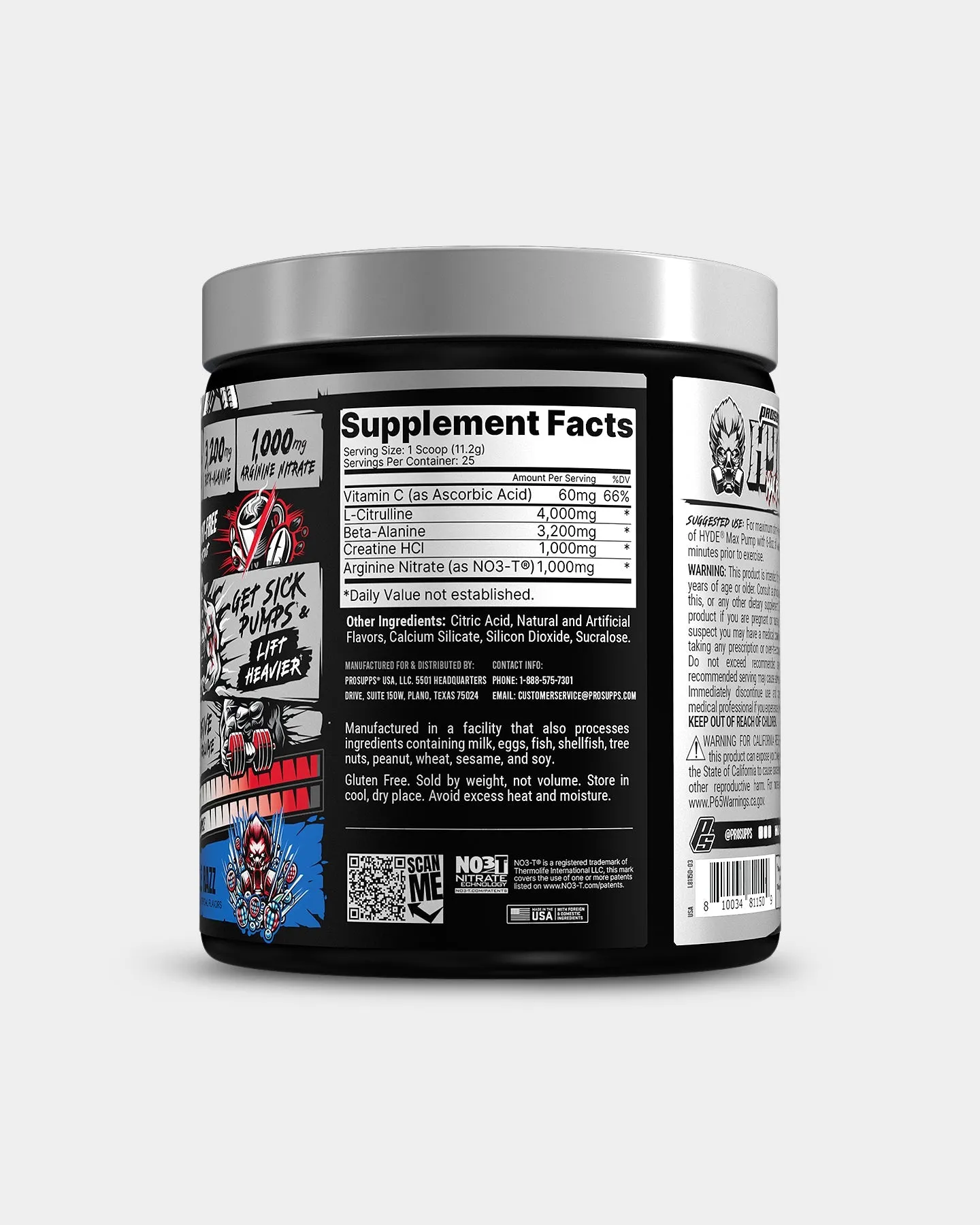 Pro Supps HYDE Max Pump Stim-Free Pre Workout