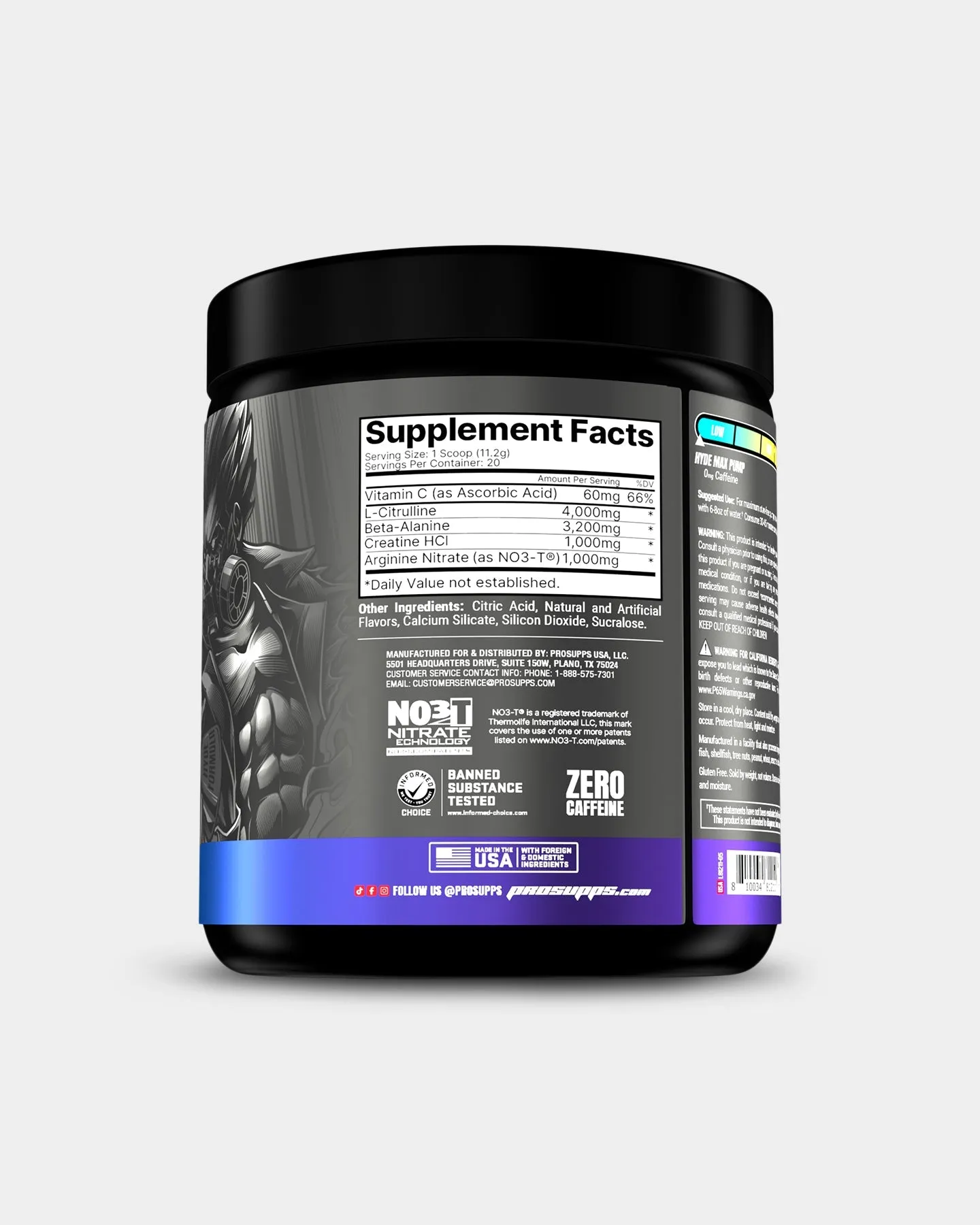 Pro Supps HYDE Max Pump Stim-Free Pre Workout