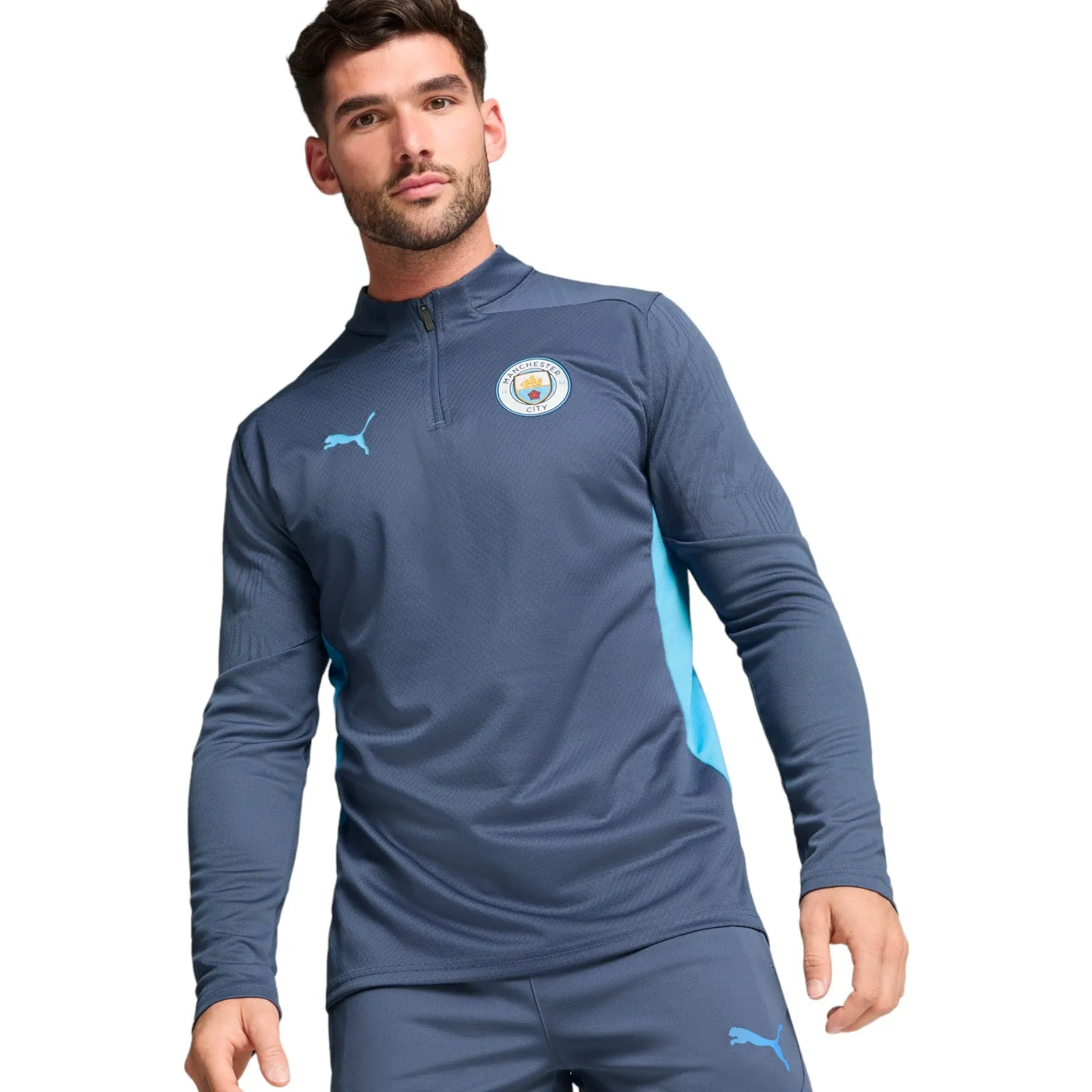 Puma Manchester City FC 2024/25 Quarter-Zip Home Training Top