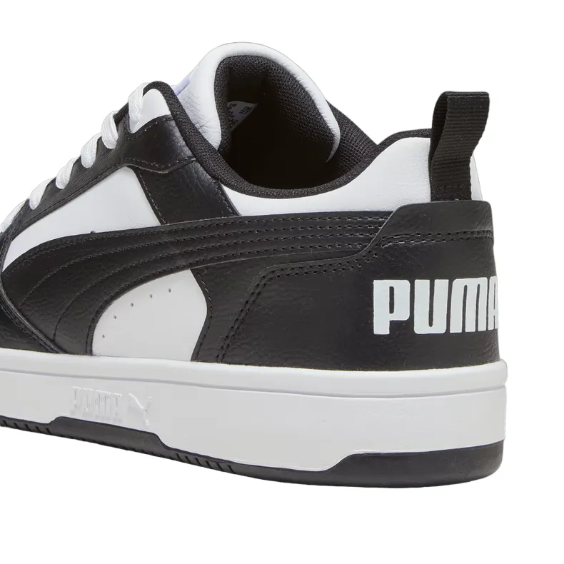 Puma scarpa sneakers da uomo Rebound v6 Low 392328 01 bianco-nero