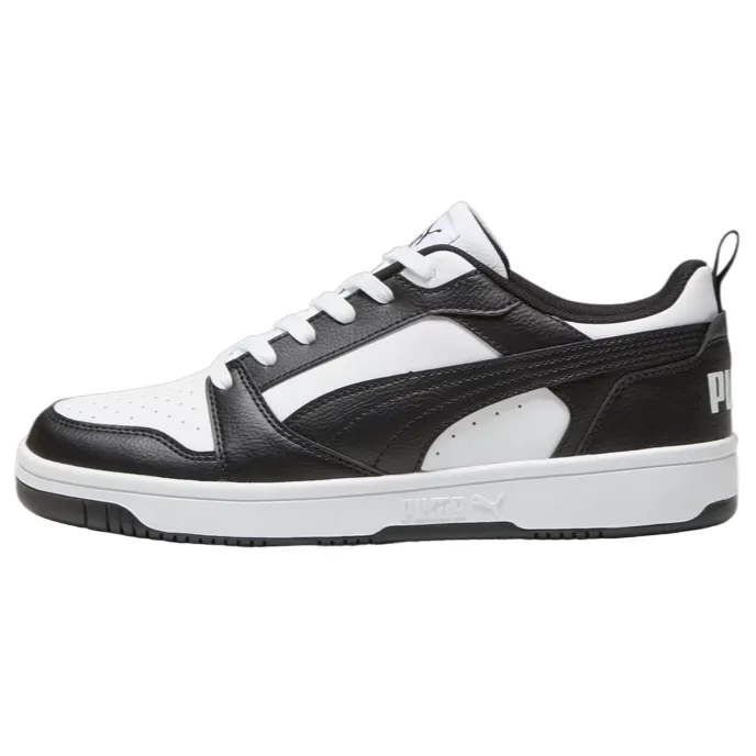 Puma scarpa sneakers da uomo Rebound v6 Low 392328 01 bianco-nero