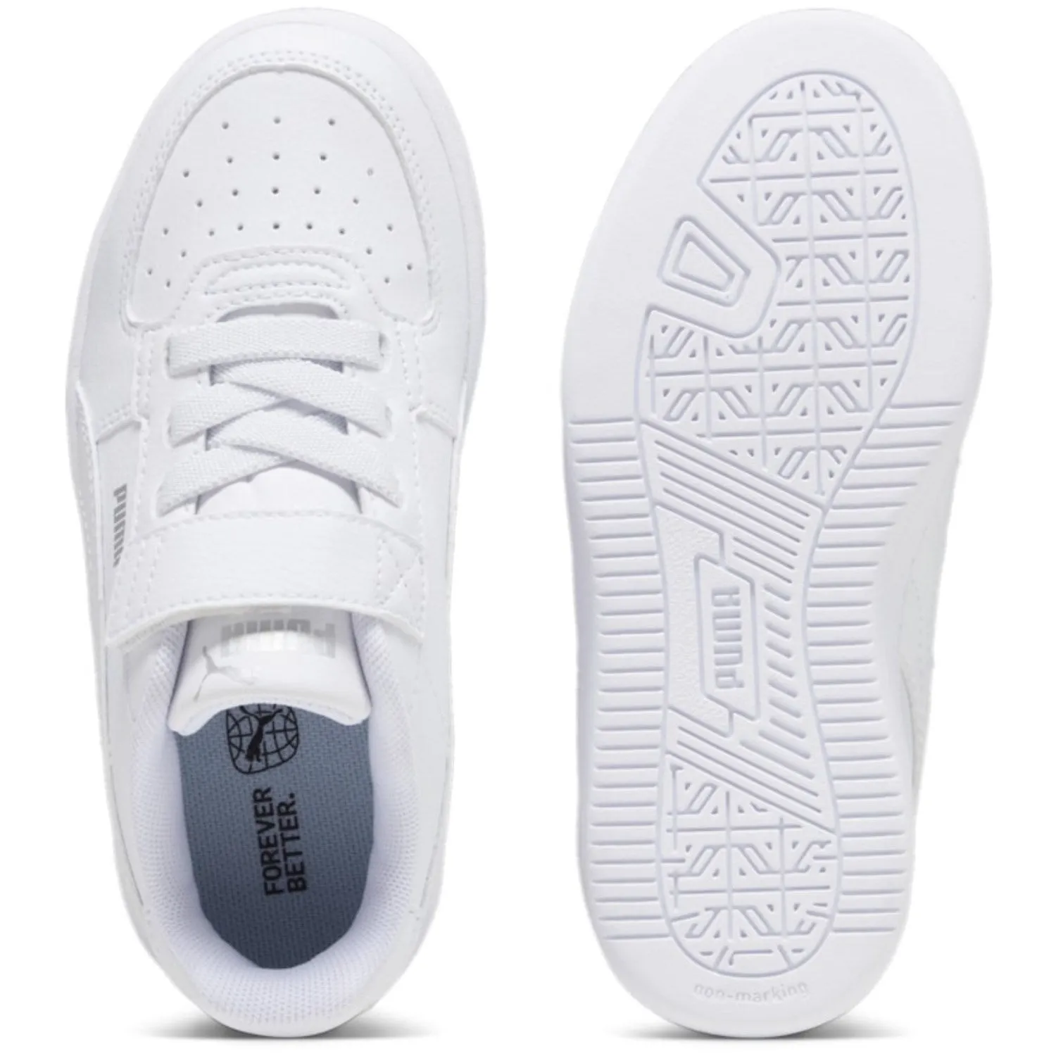 Puma White Caven 2.0 AC  PS Sneakers