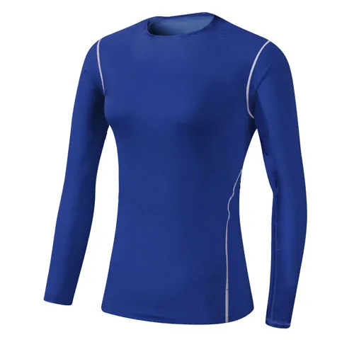 Quick Dry Workout Long Sleeve Solid Color Shirt