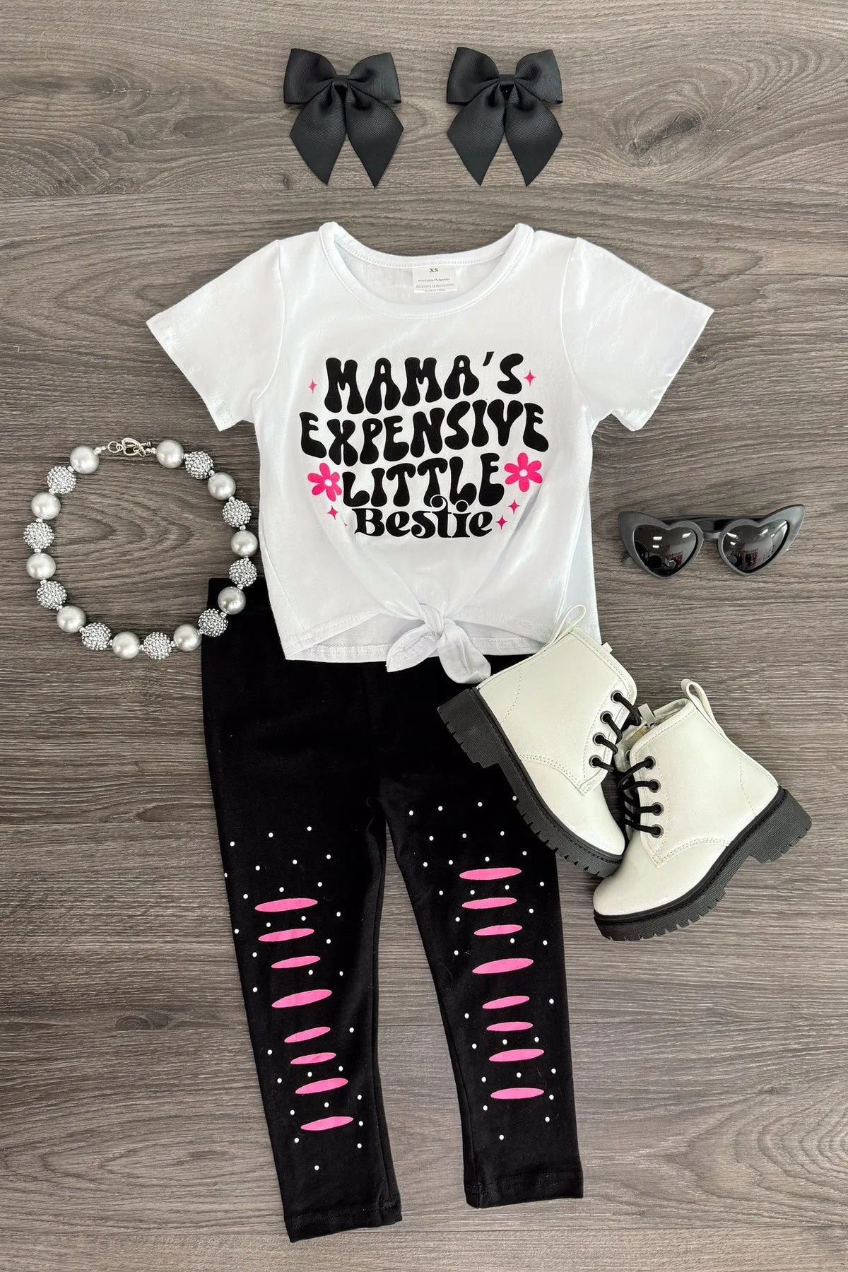 "Mama's Expensive Little Bestie" Legging Set